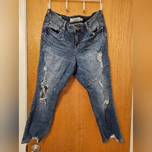 Torrid Sz 16R Ankle Skinny Destructed Jeans